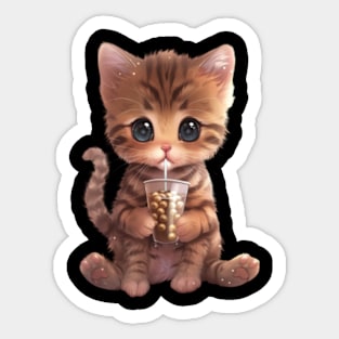 Meow Tea Delight Sticker